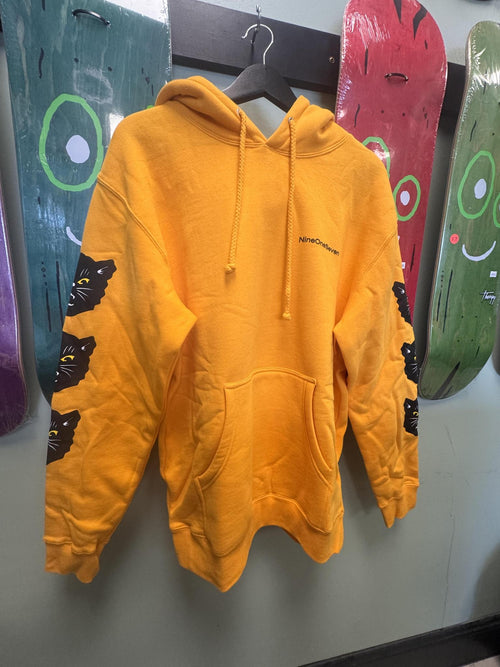 917 black cat hoodie