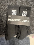 DC Black Crew Socks 8pk