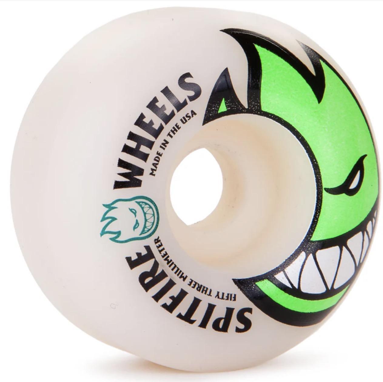 Spitfire Bighead 53mm WHT W/GRN