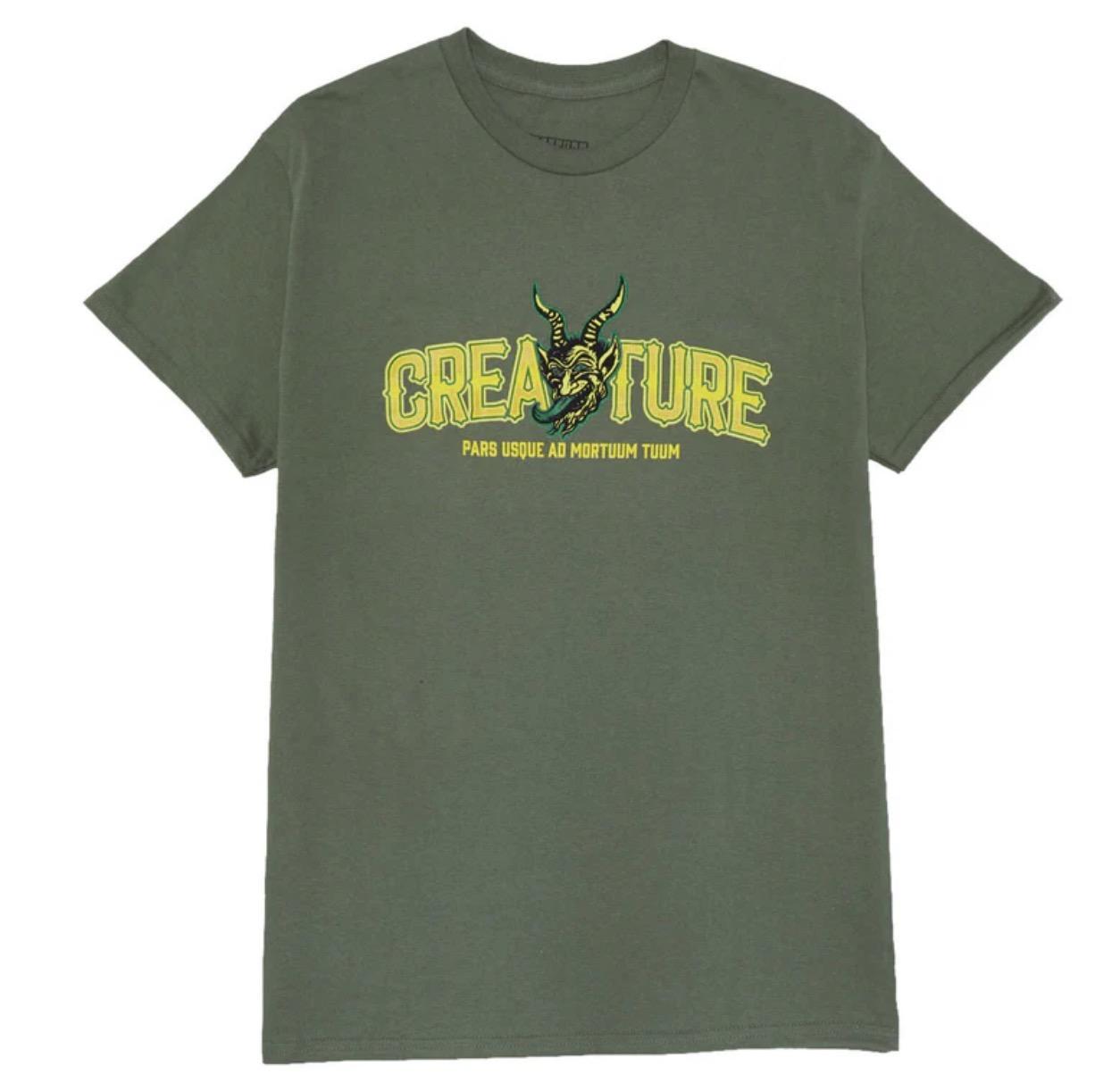 Creature Drop OutHeavyweight T-shirt Green Medium